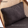 Modern Lounge rattan chair solid wood furniture